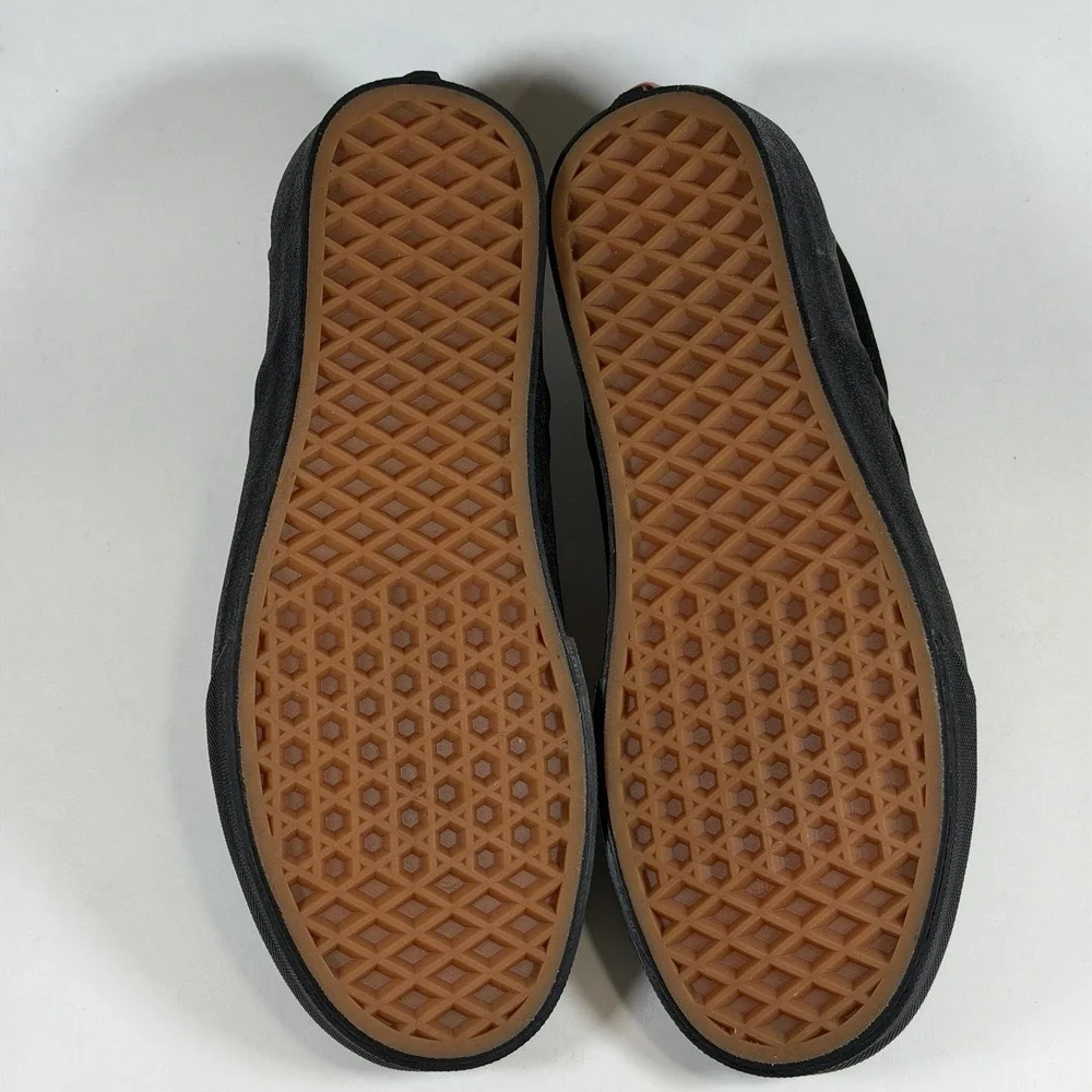 Vans Womens-6.5 Mens-5 Classic Slip On Black Black Unisex‎ Sneakers Canvas